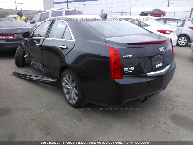 1G6AH5SX6H0168633 - 2017 CADILLAC ATS LUXURY BLACK photo 3