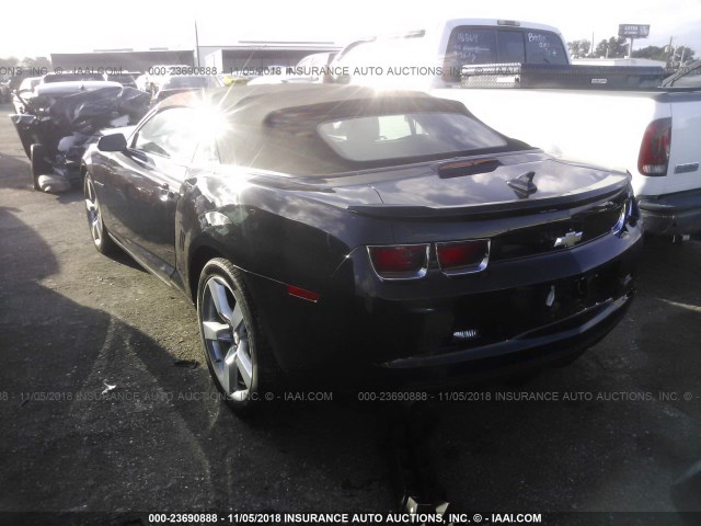 2G1FK3DJ8D9175772 - 2013 CHEVROLET CAMARO 2SS BLACK photo 3