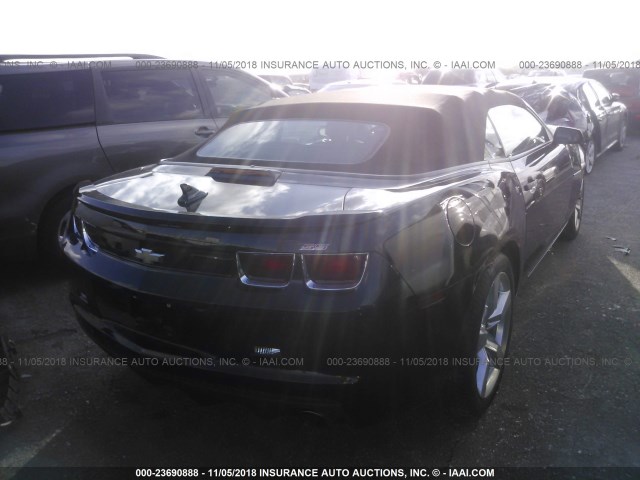 2G1FK3DJ8D9175772 - 2013 CHEVROLET CAMARO 2SS BLACK photo 4