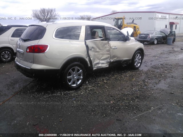 5GALRBED2AJ161912 - 2010 BUICK ENCLAVE CXL TAN photo 4
