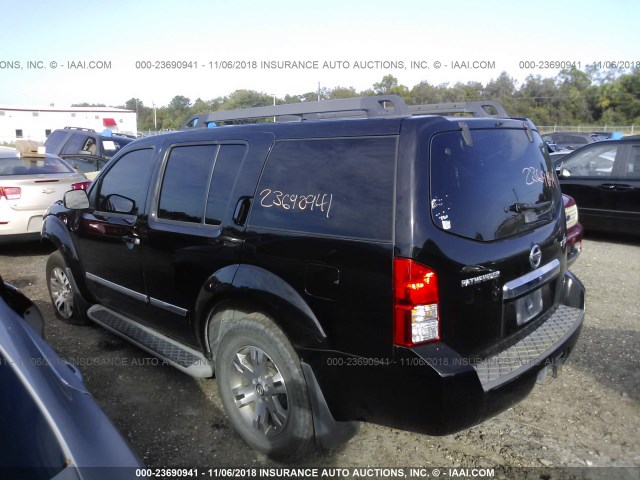 5N1AR1NB9CC603991 - 2012 NISSAN PATHFINDER S/LE/SE BLACK photo 3