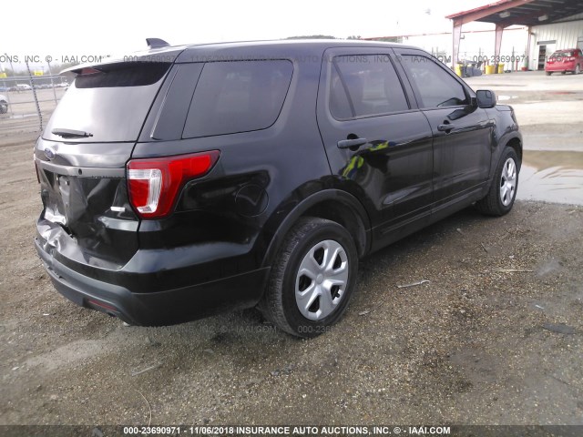 1FM5K8AR6GGB07109 - 2016 FORD EXPLORER POLICE INTERCEPTOR BLACK photo 4