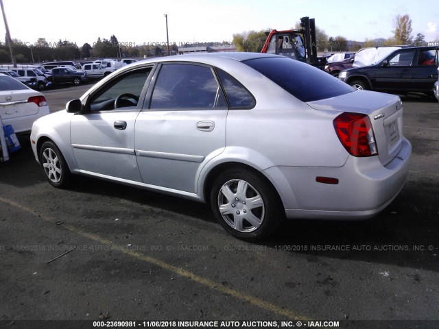 KL5JD56Z95K219116 - 2005 SUZUKI FORENZA S SILVER photo 3