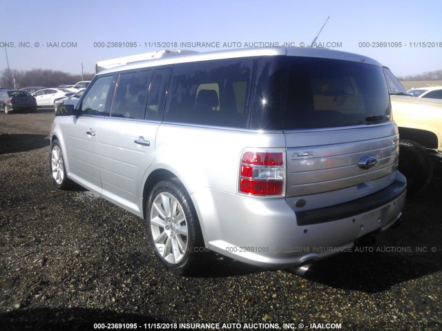 2FMHK6DT1BBD36015 - 2011 FORD FLEX LIMITED SILVER photo 3