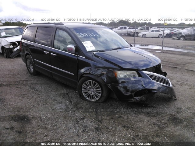 2C4RC1CG1DR595532 - 2013 CHRYSLER TOWN & COUNTRY TOURING L GRAY photo 1