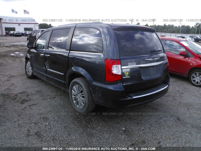 2C4RC1CG1DR595532 - 2013 CHRYSLER TOWN & COUNTRY TOURING L GRAY photo 3