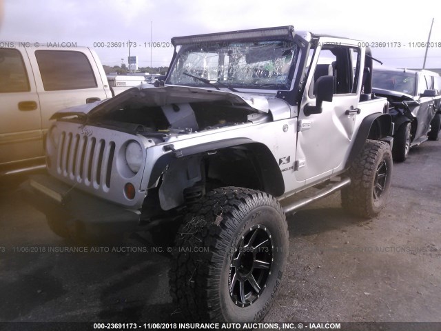 1J4FA24109L745648 - 2009 JEEP WRANGLER X SILVER photo 2