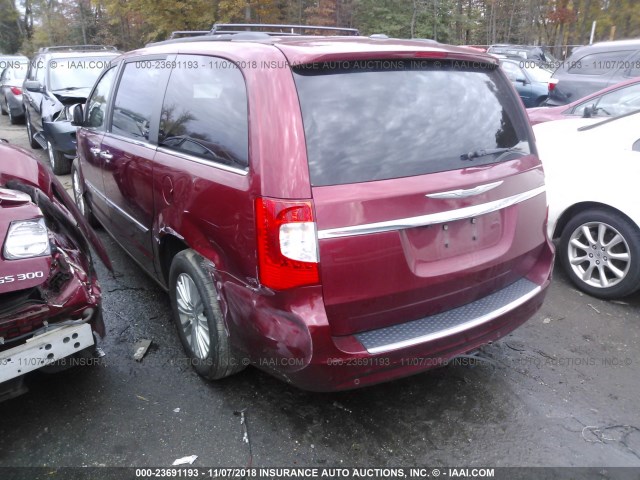 2C4RC1CG2CR106621 - 2012 CHRYSLER TOWN & COUNTRY TOURING L RED photo 3