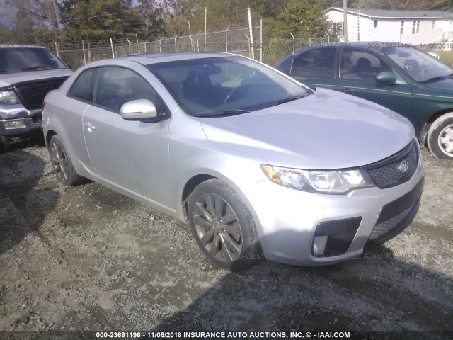 KNAFW6A36B5378346 - 2011 KIA FORTE SX SILVER photo 1