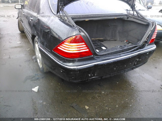 WDBNG70J56A463420 - 2006 MERCEDES-BENZ S 430 BLACK photo 6