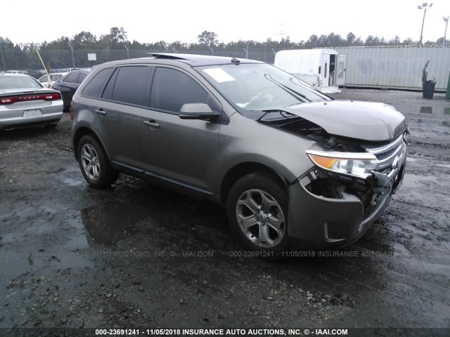 2FMDK4JC6DBB08862 - 2013 FORD EDGE SEL GRAY photo 1