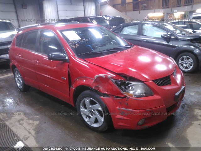 5Y2SL62843Z439448 - 2003 PONTIAC VIBE RED photo 1