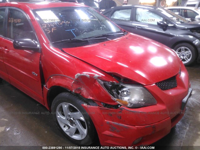 5Y2SL62843Z439448 - 2003 PONTIAC VIBE RED photo 6