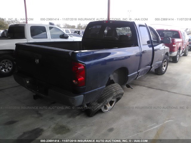 1D7HA18K48J136543 - 2008 DODGE RAM 1500 ST BLUE photo 4