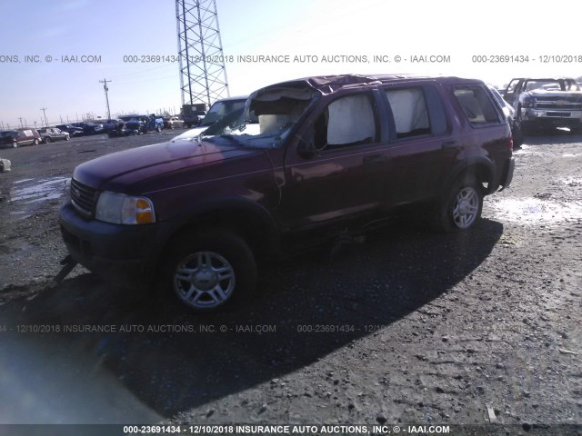 1FMDU62K33UB91963 - 2003 FORD EXPLORER XLS/XLS SPORT MAROON photo 2