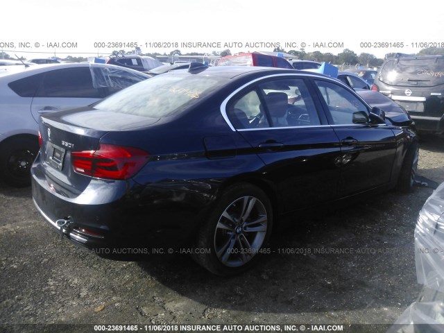 WBA8B9G3XHNU56391 - 2017 BMW 330 I Dark Blue photo 4
