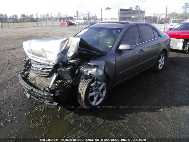 5NPEU46F99H465826 - 2009 HYUNDAI SONATA SE/LIMITED GRAY photo 2