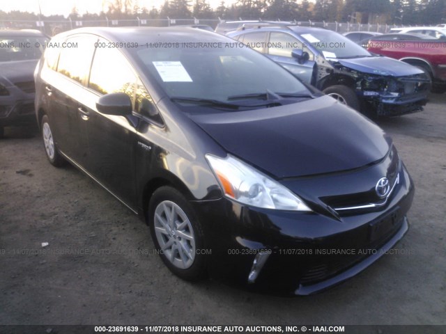 JTDZN3EU8EJ001646 - 2014 TOYOTA PRIUS V BLACK photo 1