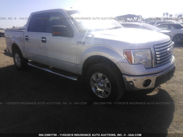 1FTFW1EF8BFC13838 - 2011 FORD F150 SUPERCREW SILVER photo 1