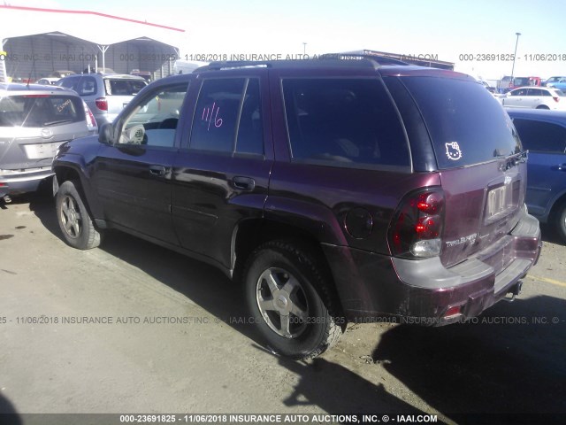 1GNDT13SX62251799 - 2006 CHEVROLET TRAILBLAZER LS/LT MAROON photo 3