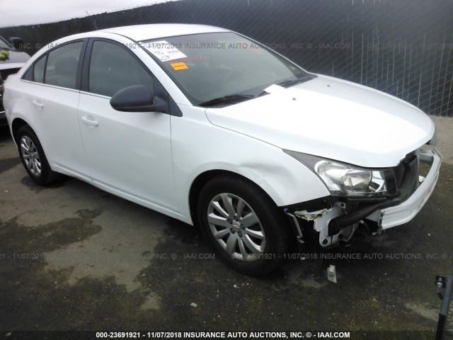 1G1PC5SH1B7289415 - 2011 CHEVROLET CRUZE LS WHITE photo 1