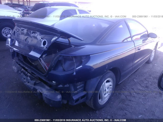 1G8ZH1279VZ295614 - 1997 SATURN SC2 BLUE photo 4