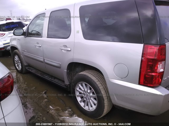 1GKFK13518R247234 - 2008 GMC YUKON HYBRID Pewter photo 3