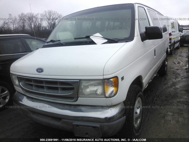 1FBSS31S1WHB68202 - 1998 FORD ECONOLINE E350 SUPER DUTY WHITE photo 2