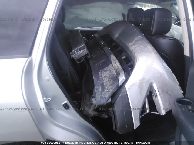 5N1AR2MNXEC687307 - 2014 NISSAN PATHFINDER S/SV/SL/PLATINUM SILVER photo 8