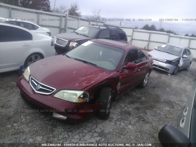 19UYA42631A028610 - 2001 ACURA 3.2CL TYPE-S RED photo 2