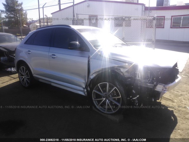 WA1HCCFS7JR026574 - 2018 AUDI Q3 PREMIUM PLUS SILVER photo 1