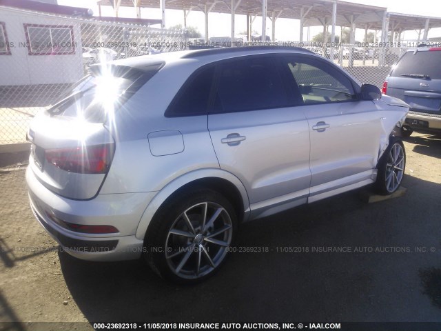 WA1HCCFS7JR026574 - 2018 AUDI Q3 PREMIUM PLUS SILVER photo 4