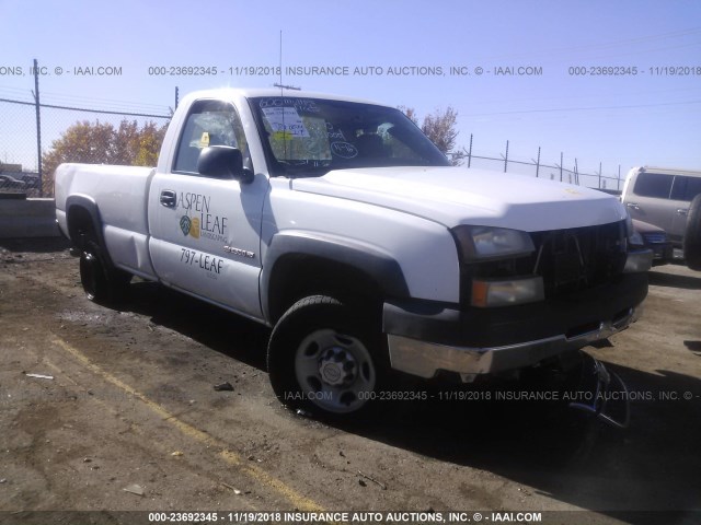 1GCHC24U66E196539 - 2006 CHEVROLET SILVERADO C2500 HEAVY DUTY WHITE photo 1