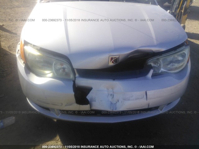 1G8AW15B76Z110805 - 2006 SATURN ION LEVEL 3 SILVER photo 6