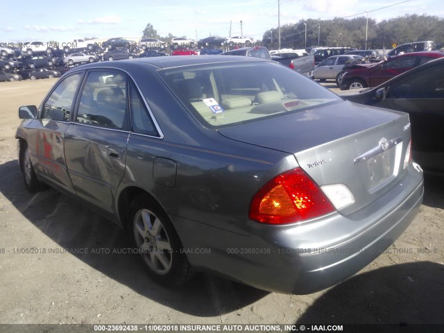 4T1BF28B01U160412 - 2001 TOYOTA AVALON XL/XLS GREEN photo 3