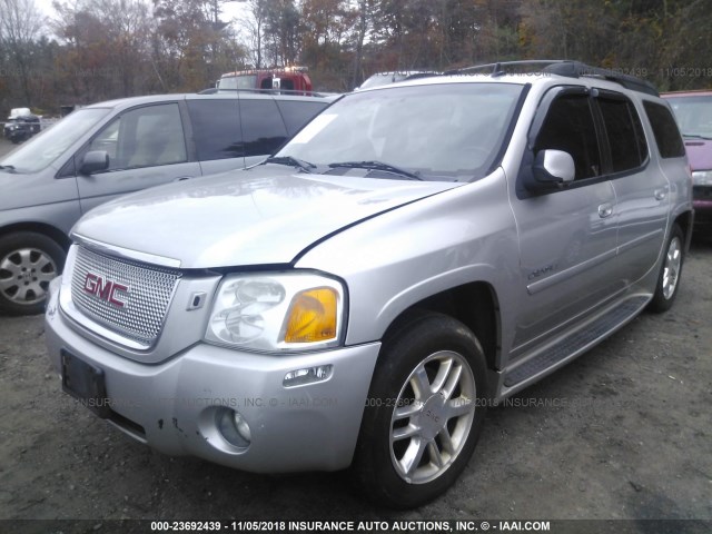 1GKET66M966125115 - 2006 GMC ENVOY DENALI XL SILVER photo 2