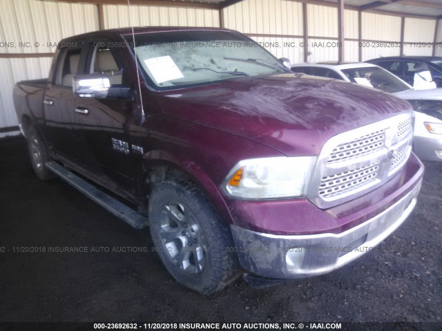 1C6RR7NT1FS698356 - 2015 RAM 1500 LARAMIE BURGUNDY photo 1