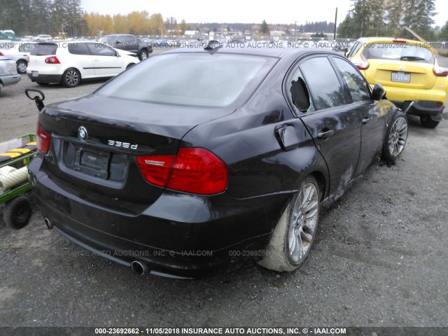 WBAPN7C50BA950448 - 2011 BMW 335 D BLACK photo 4