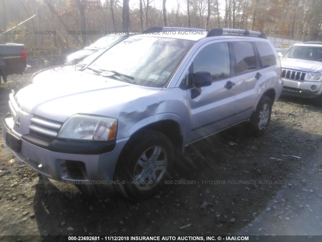 4A4MN21S84E003633 - 2004 MITSUBISHI ENDEAVOR LS SILVER photo 2