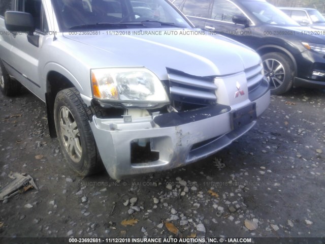 4A4MN21S84E003633 - 2004 MITSUBISHI ENDEAVOR LS SILVER photo 6