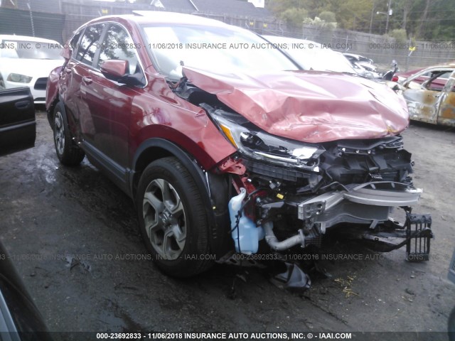 2HKRW1H83HH518740 - 2017 HONDA CR-V EXL RED photo 1