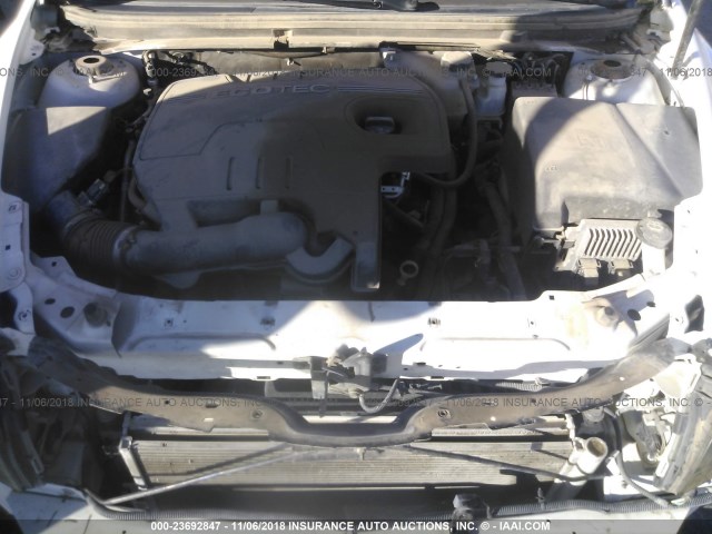 1G1ZC5EB4AF120123 - 2010 CHEVROLET MALIBU 1LT WHITE photo 10