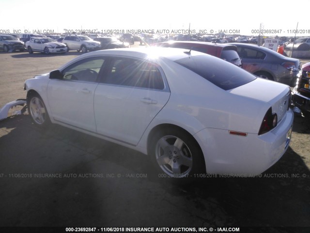 1G1ZC5EB4AF120123 - 2010 CHEVROLET MALIBU 1LT WHITE photo 3