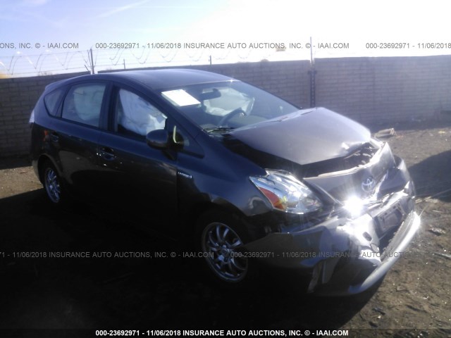 JTDZN3EU9D3190343 - 2013 TOYOTA PRIUS V GRAY photo 1