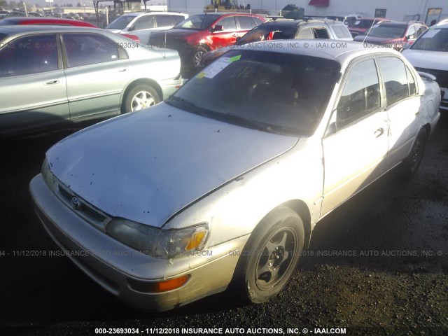 1NXBB02E4VZ555184 - 1997 TOYOTA COROLLA DX SILVER photo 2