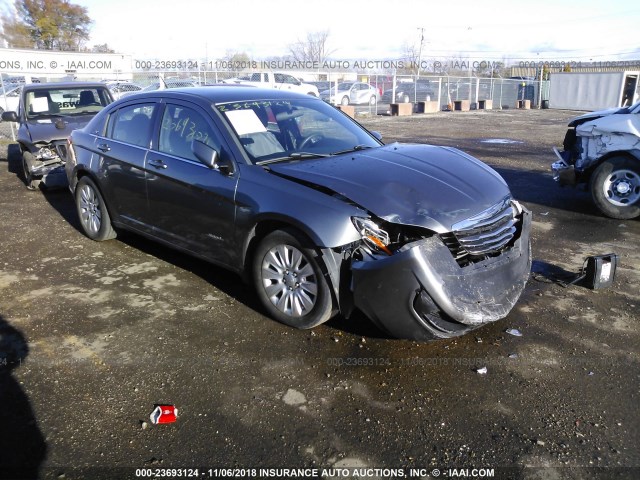 1C3CCBAB4CN145280 - 2012 CHRYSLER 200 LX GRAY photo 1