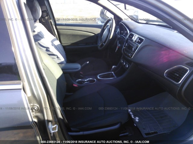 1C3CCBAB4CN145280 - 2012 CHRYSLER 200 LX GRAY photo 5