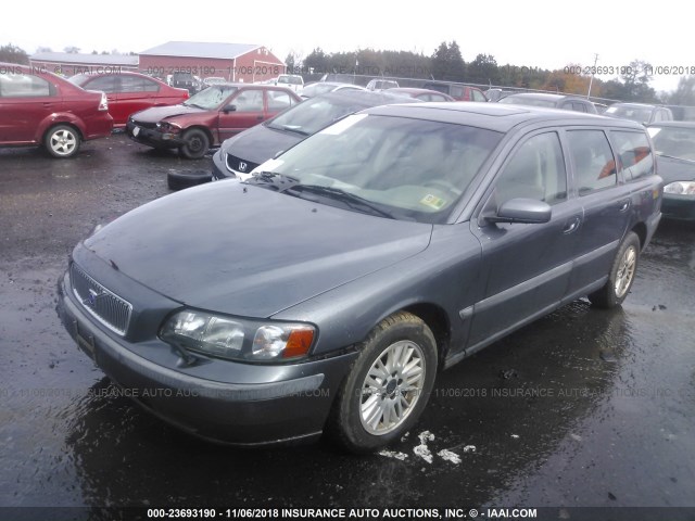 YV1SW64A942432622 - 2004 VOLVO V70 BLUE photo 2