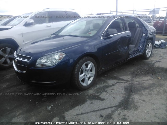 1G1ZG57BX9F185054 - 2009 CHEVROLET MALIBU LS Dark Blue photo 2