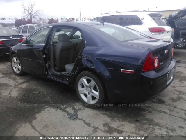 1G1ZG57BX9F185054 - 2009 CHEVROLET MALIBU LS Dark Blue photo 3